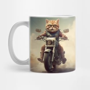 The Cat and Moto Race Mug